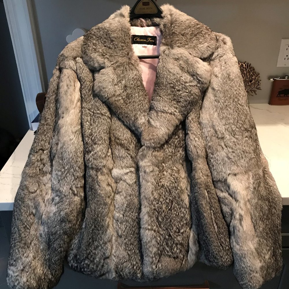 Genuine Rabbit Fur Jacket - Vintage - Chosen Furs